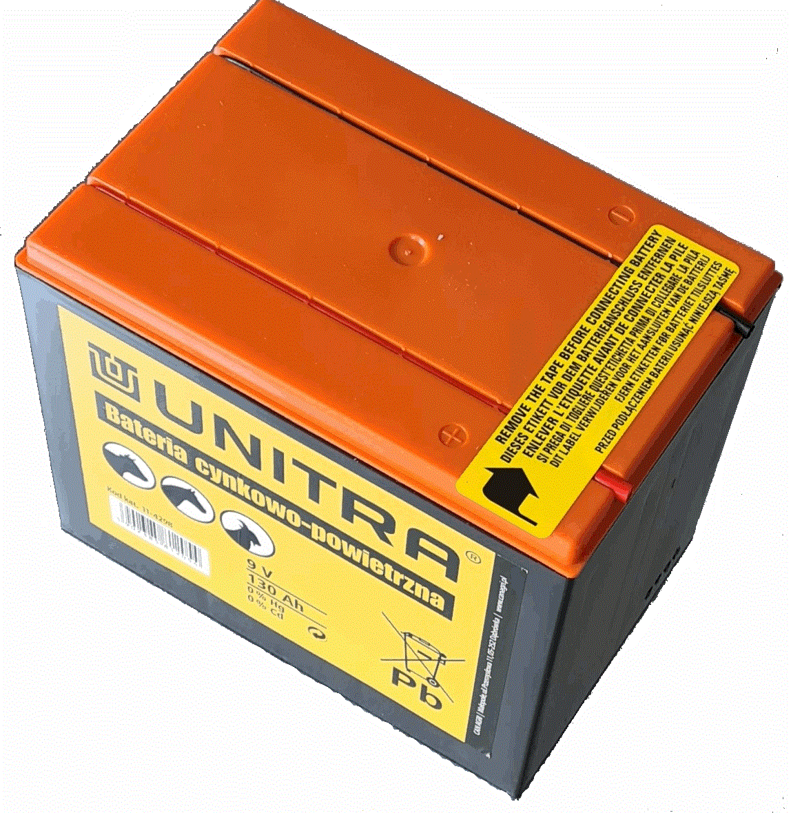 Bateria chlorkowa do elektryzatora 9V 55Ah Unitra - Cavalo